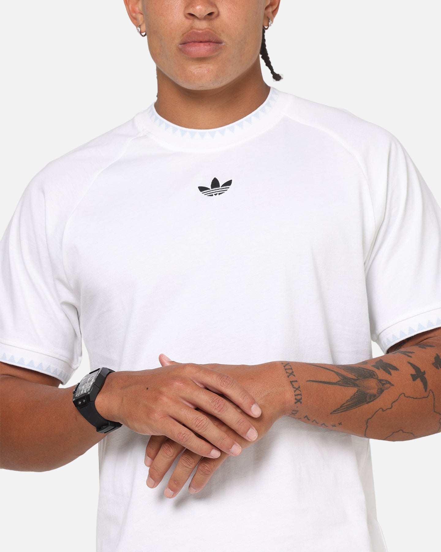 Adidas Chest Stripes Engineered T-Shirt White