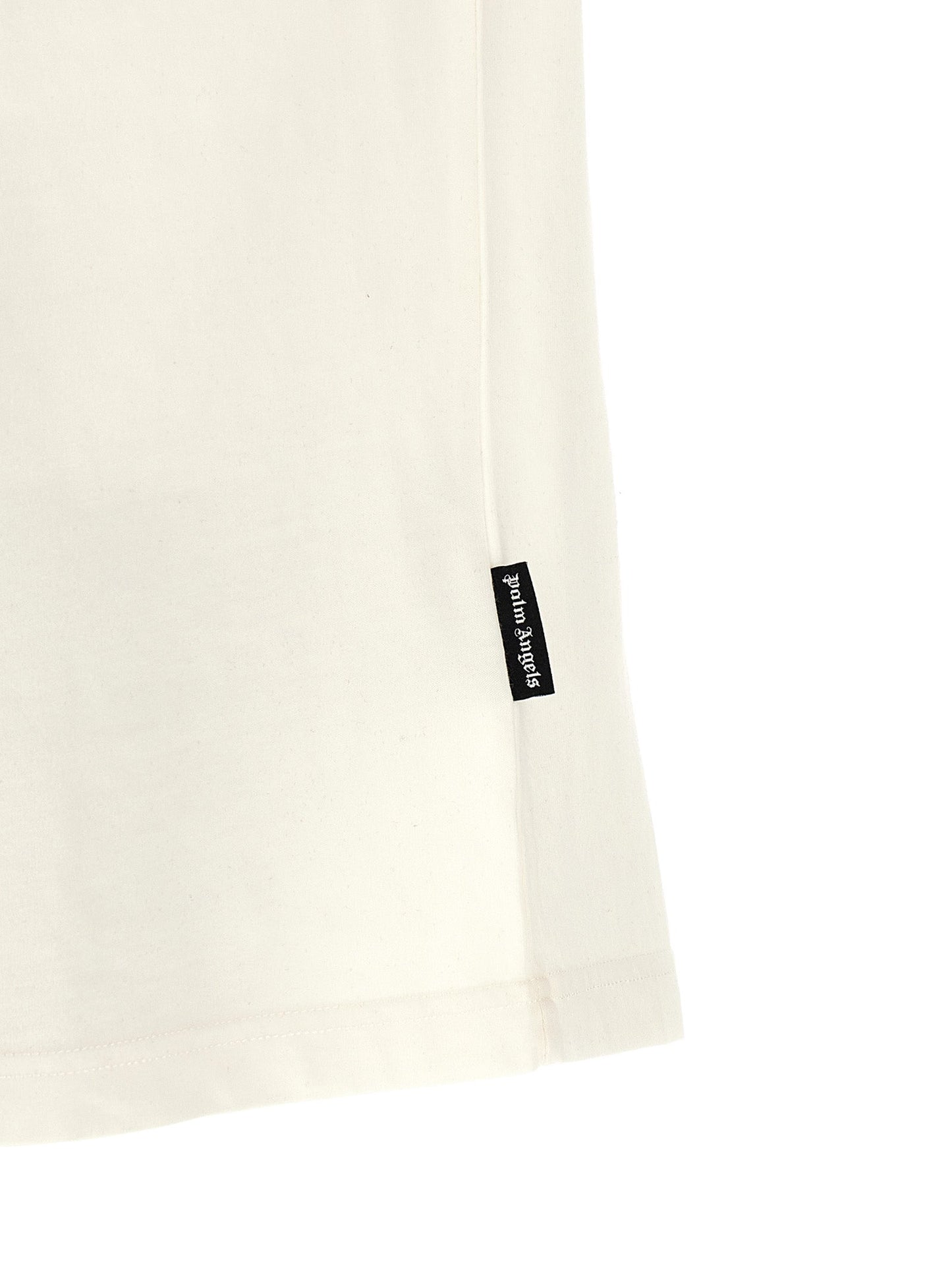 Palm Angels Logo-Print Cotton T-shirt — White