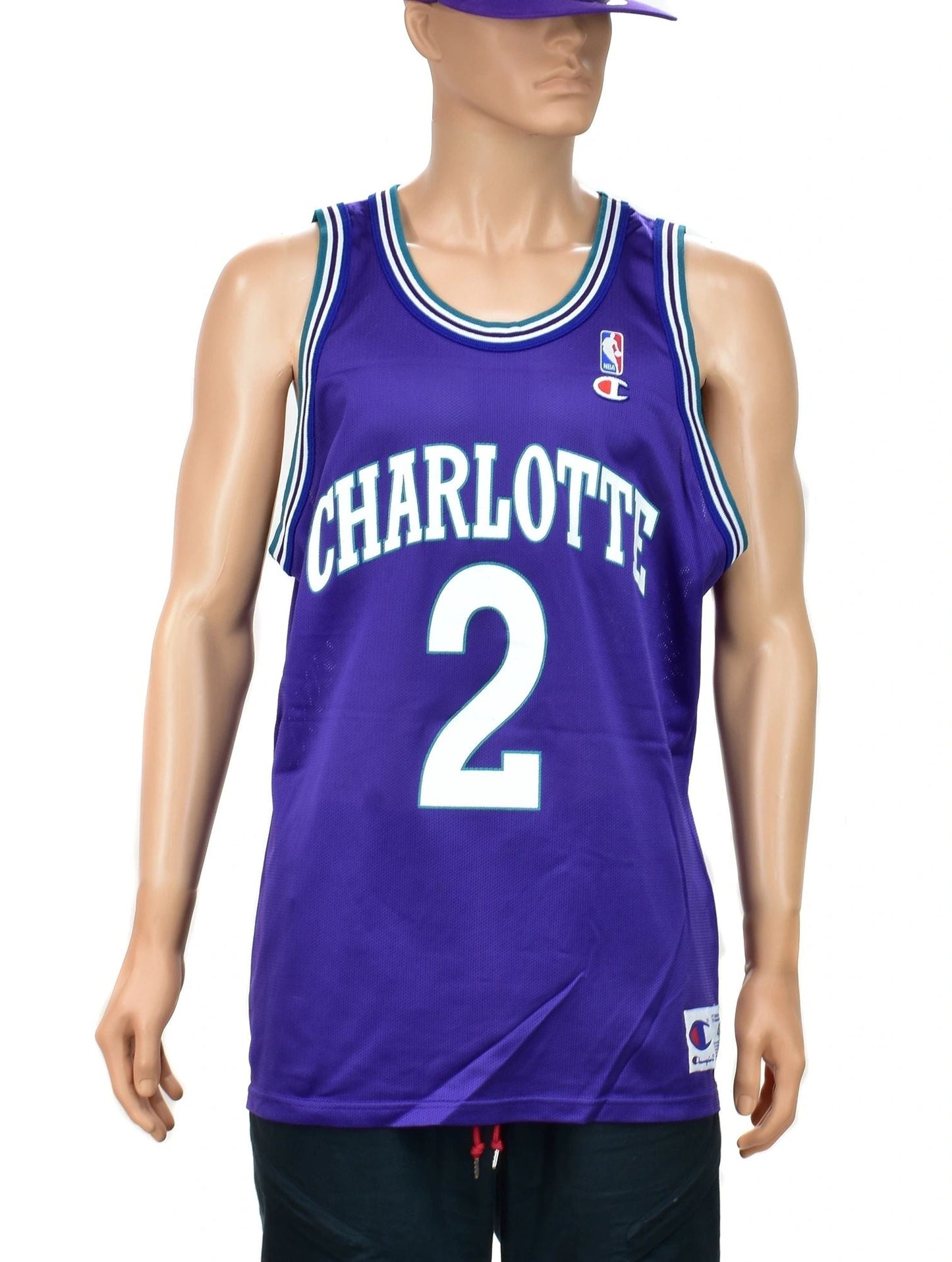 Charlotte Hornets Larry Johnson Alternate Champion Jersey Size 48
