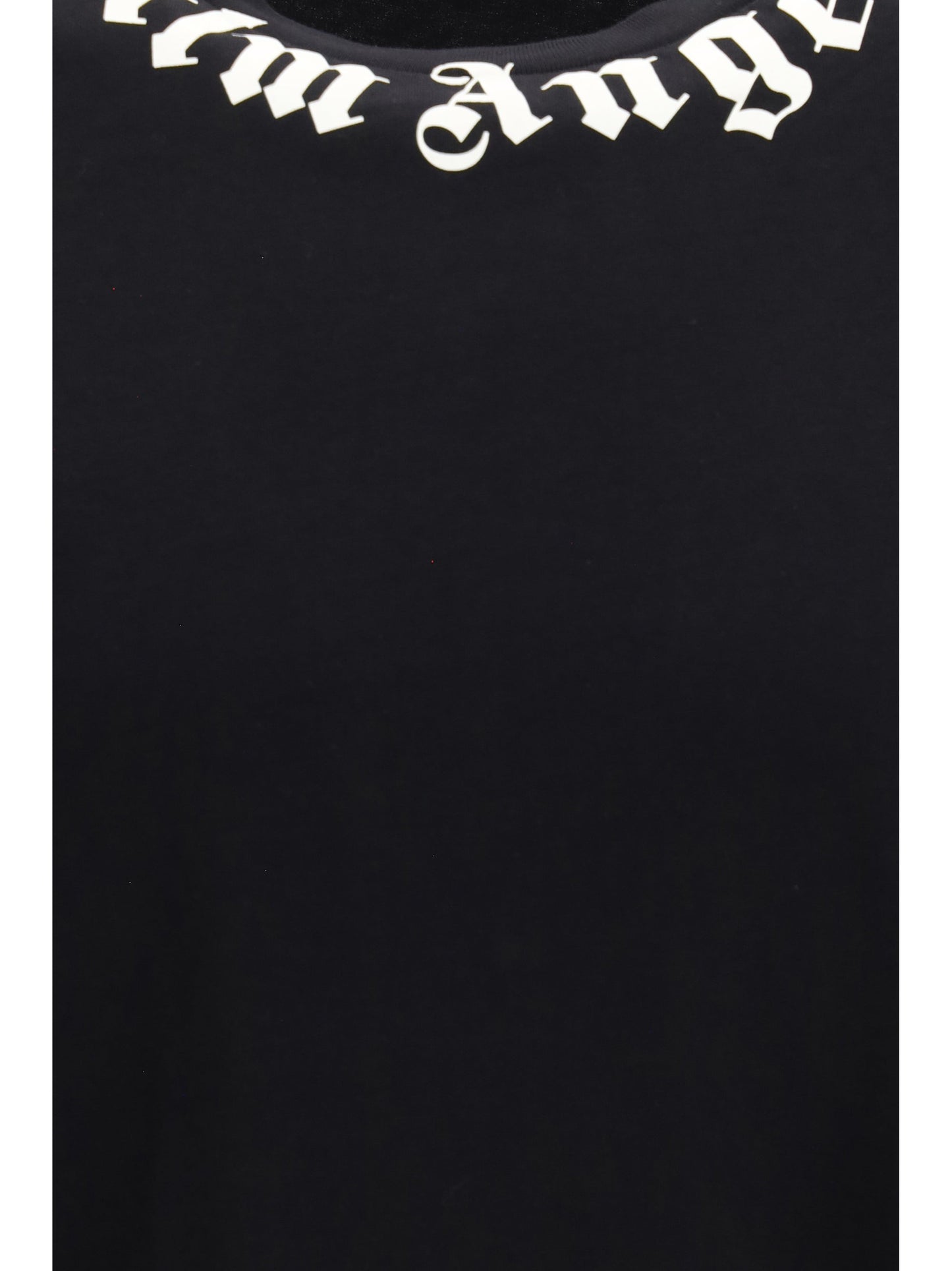 Palm Angels Logo-Embroidered Crewneck T-Shirt — Black