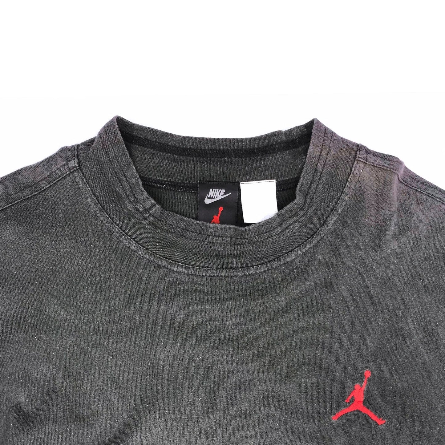 Nike Air Jordan 6 VI Gray Tag Faded Mock Neck L/S Crew