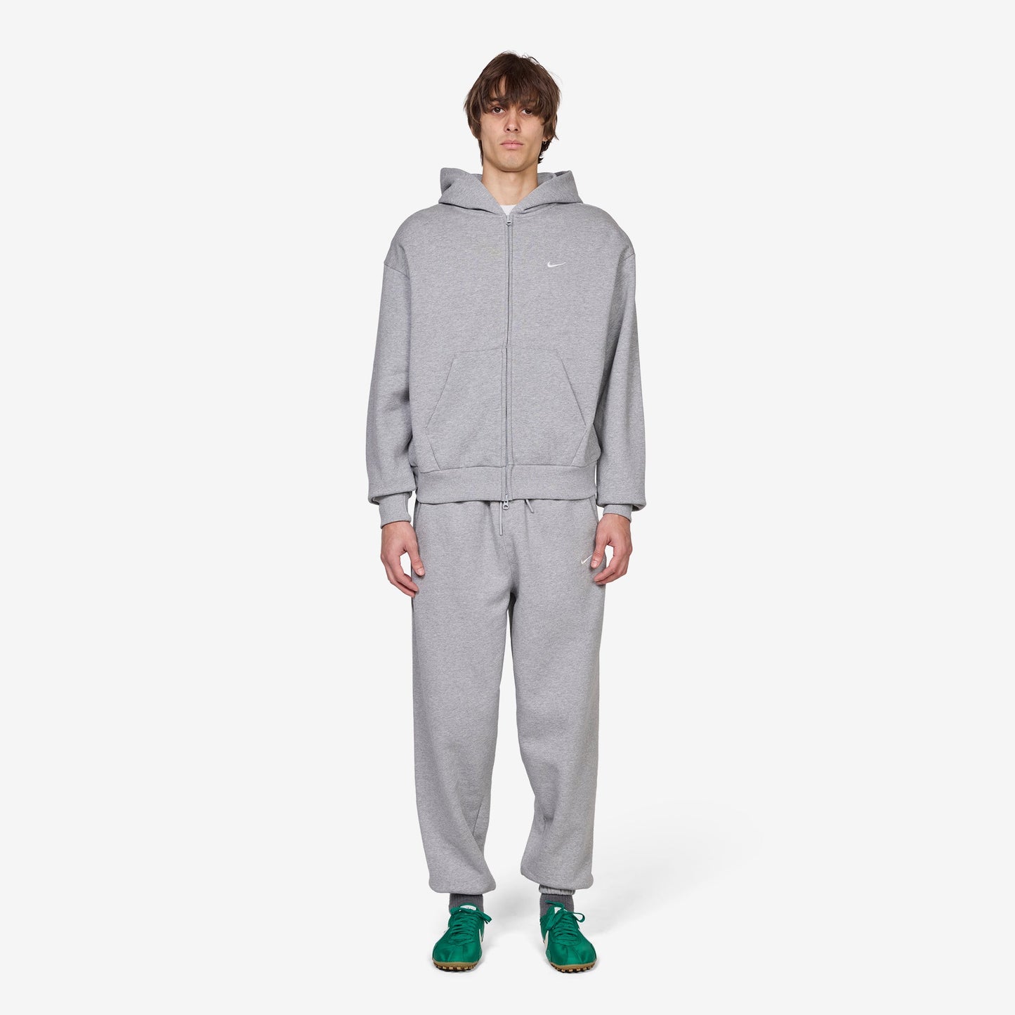 Solo Swoosh Cuffed Pants Dark Grey Heather | Sail