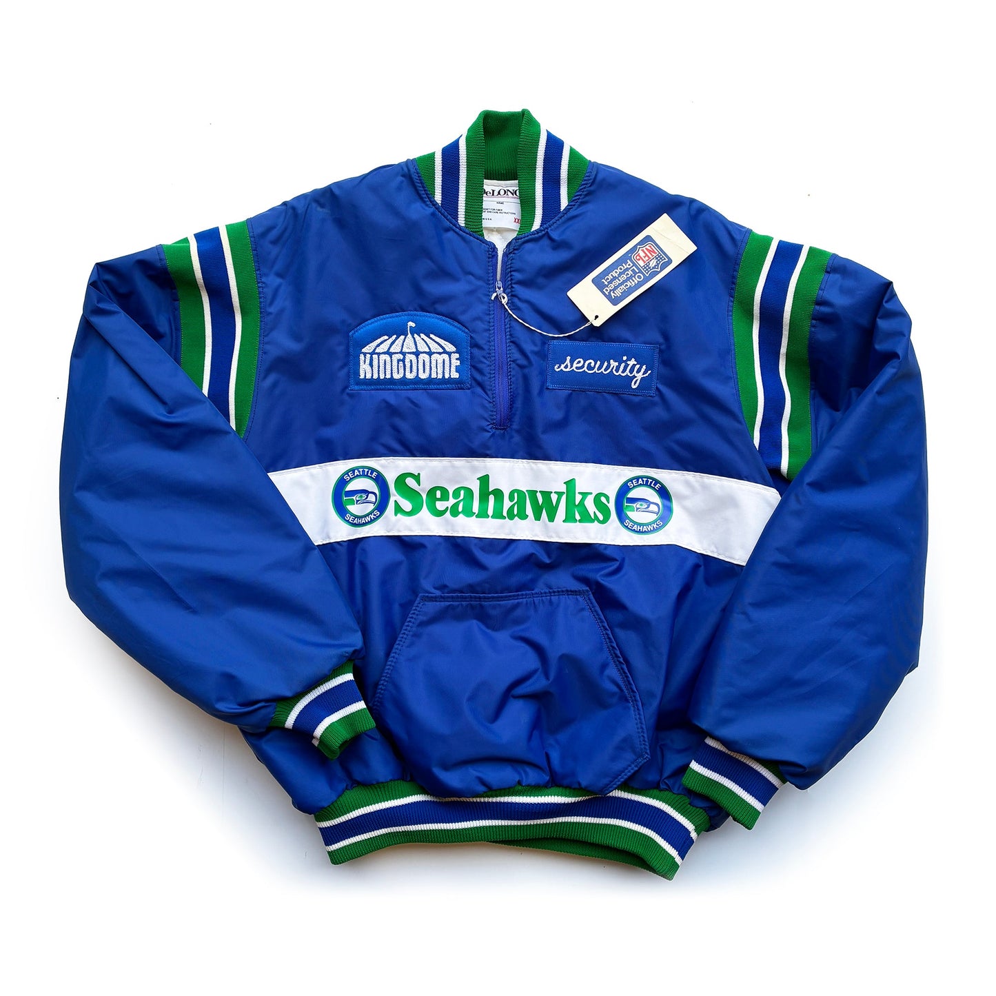 1/1 Seattle Seahawks Kingdome Security 90's Pullover Jacket NEW XXL