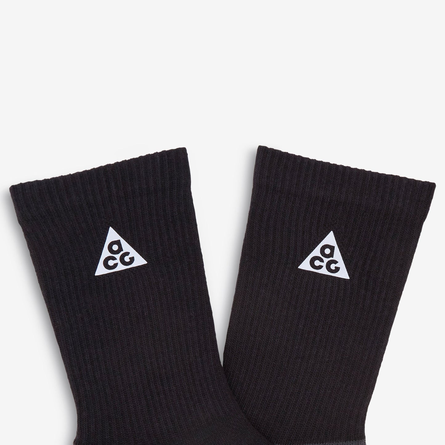 ACG Everyday Elevated Crew Socks Black | Dark Smoke Grey | Reflective Silver