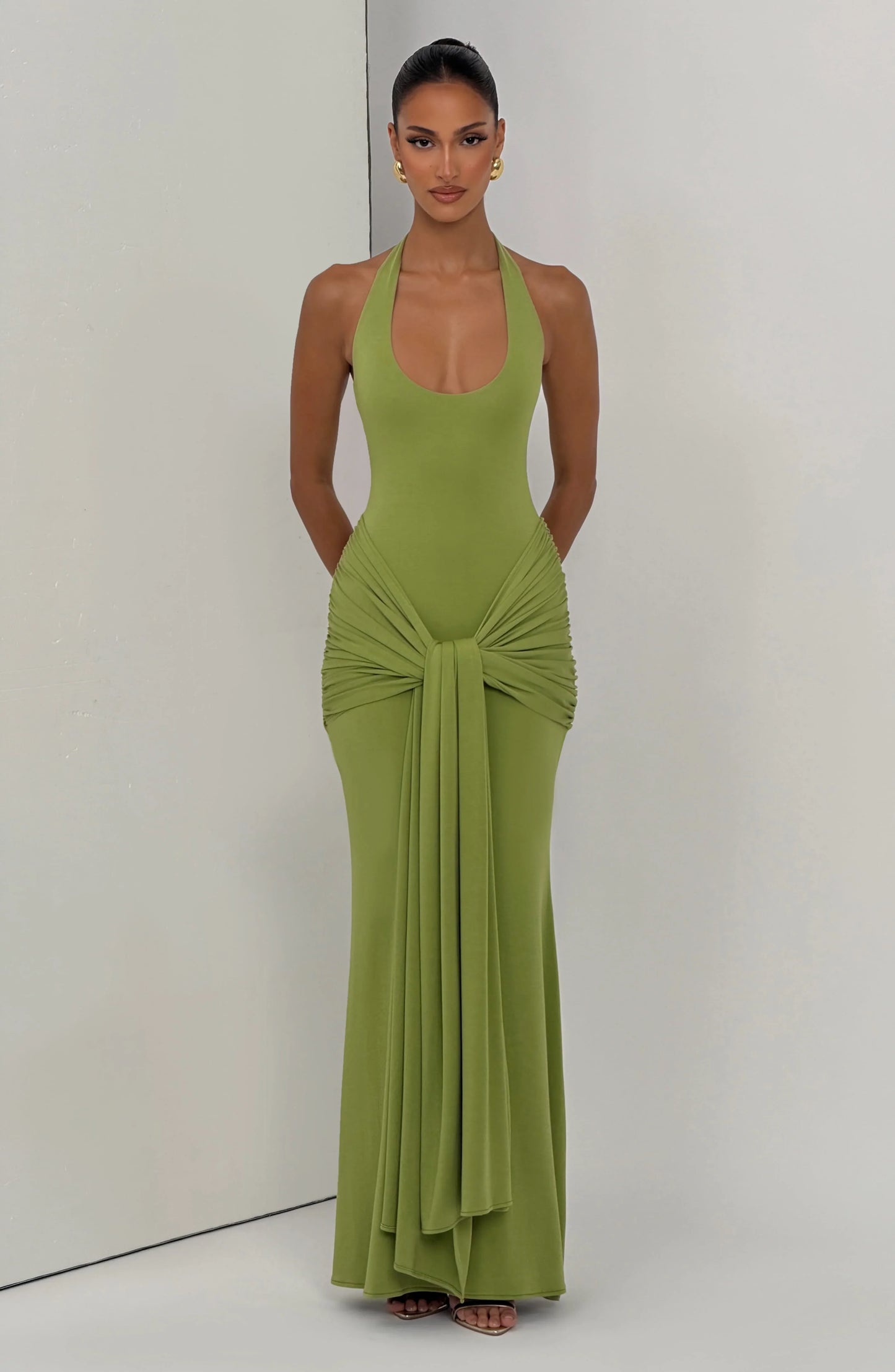 Veneda Maxi Dress - Olive