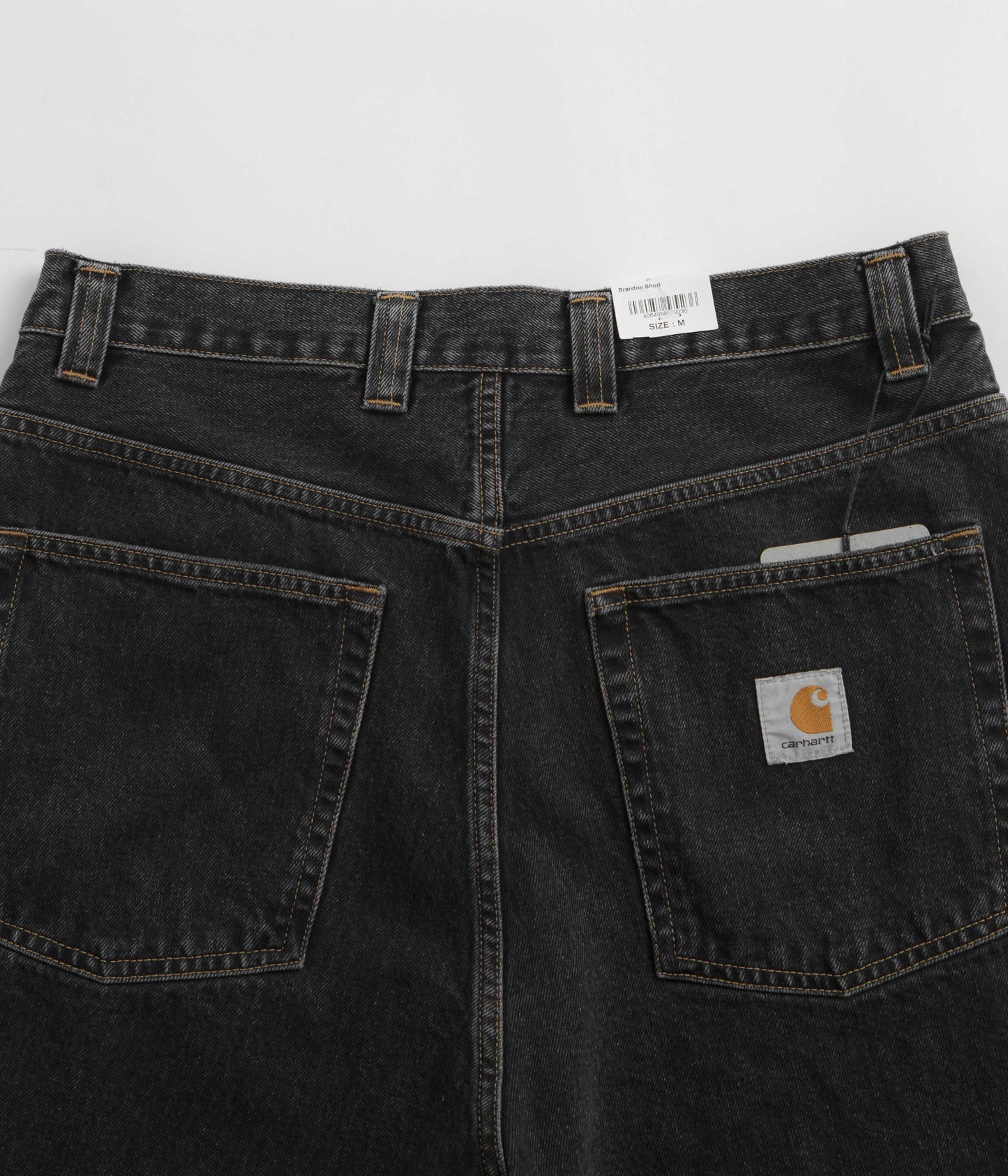 Carhartt Brandon Shorts - Black Stone Wash
