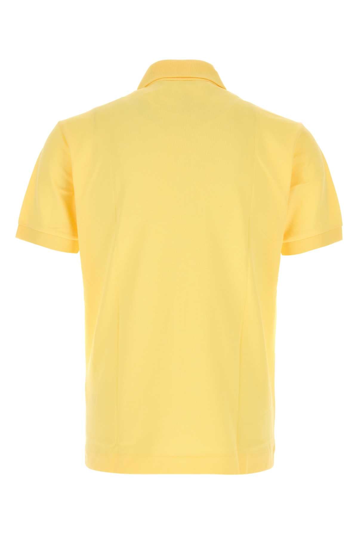 Lacoste Piquet Cotton Polo Shirt — Yellow