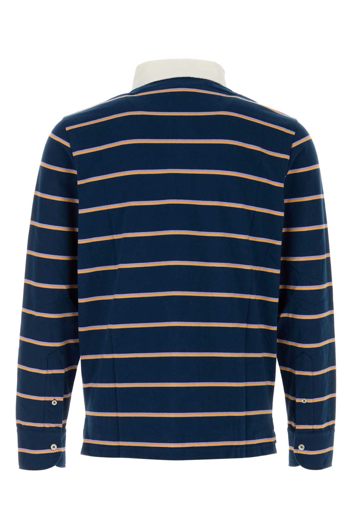 Etro Stripes Polo Shirt — Navy