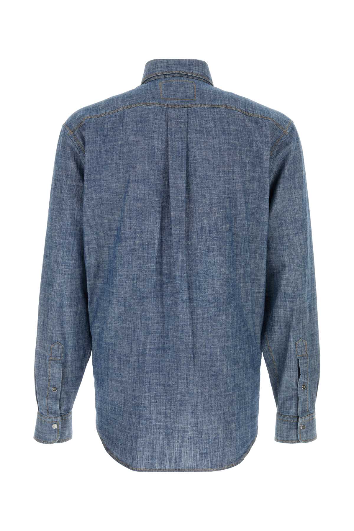 Fendi Chamb Shirt — Blue