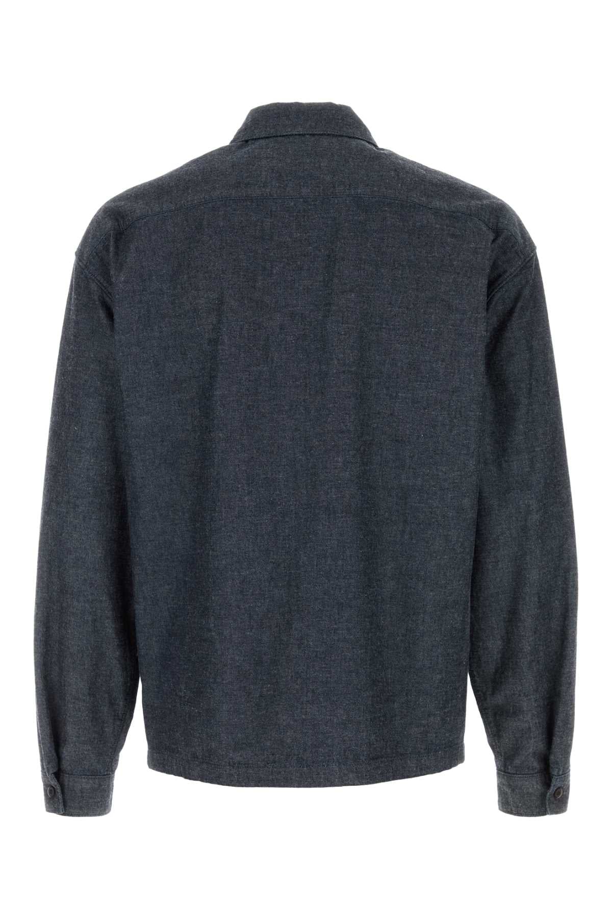 Prada Chambray Shirt — Gray