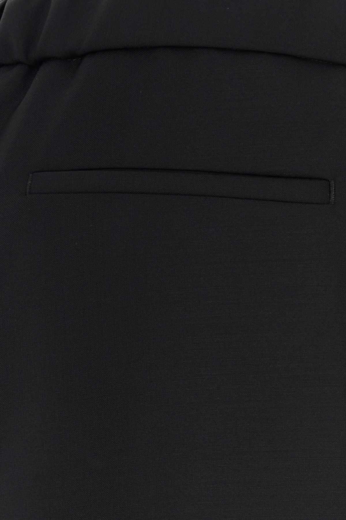 Jil Sander Virgin Wool and Mohair Trousers — Black