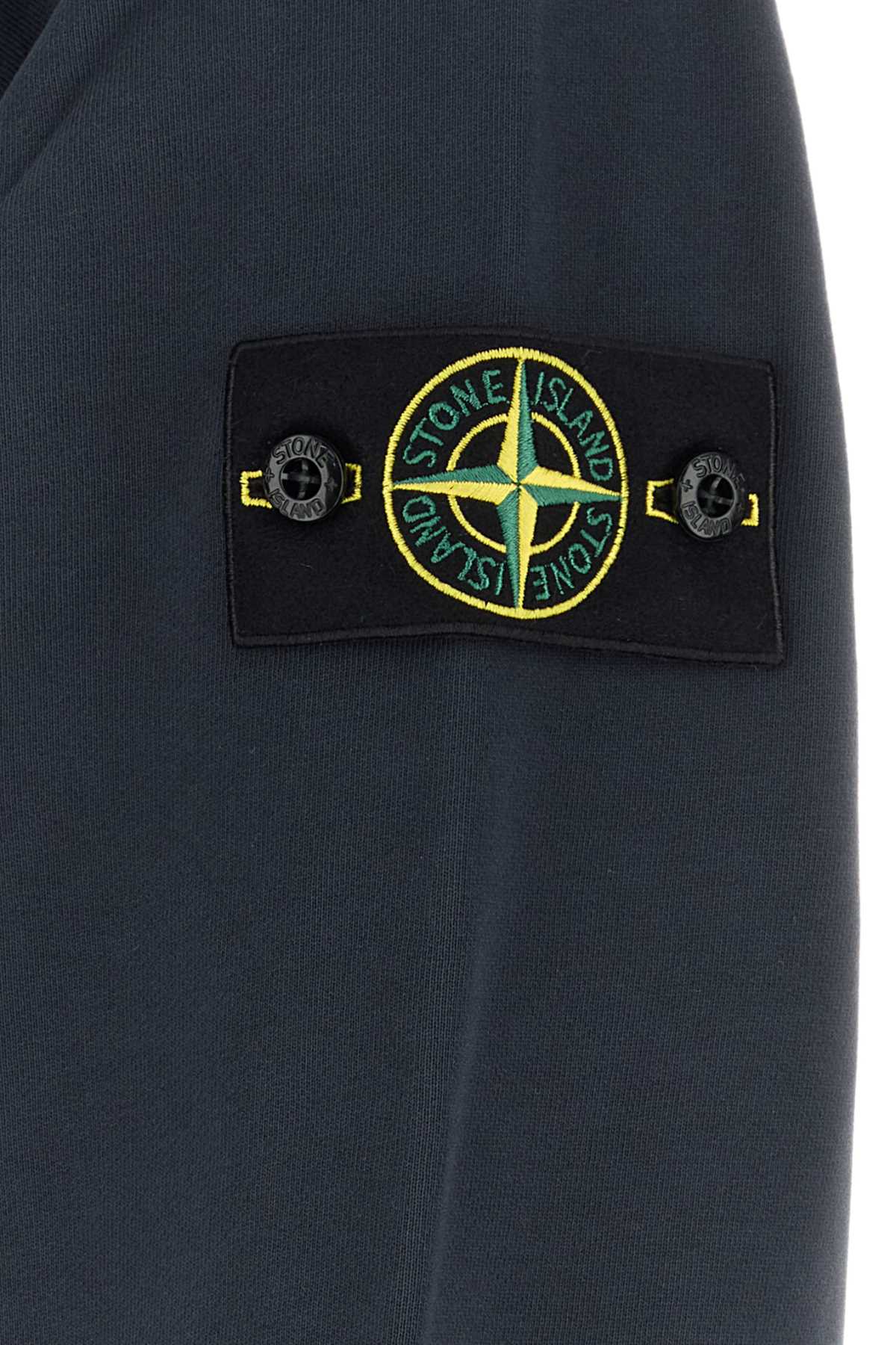 Stone Island Crew-Neck Cotton Sweatshirt — Navy