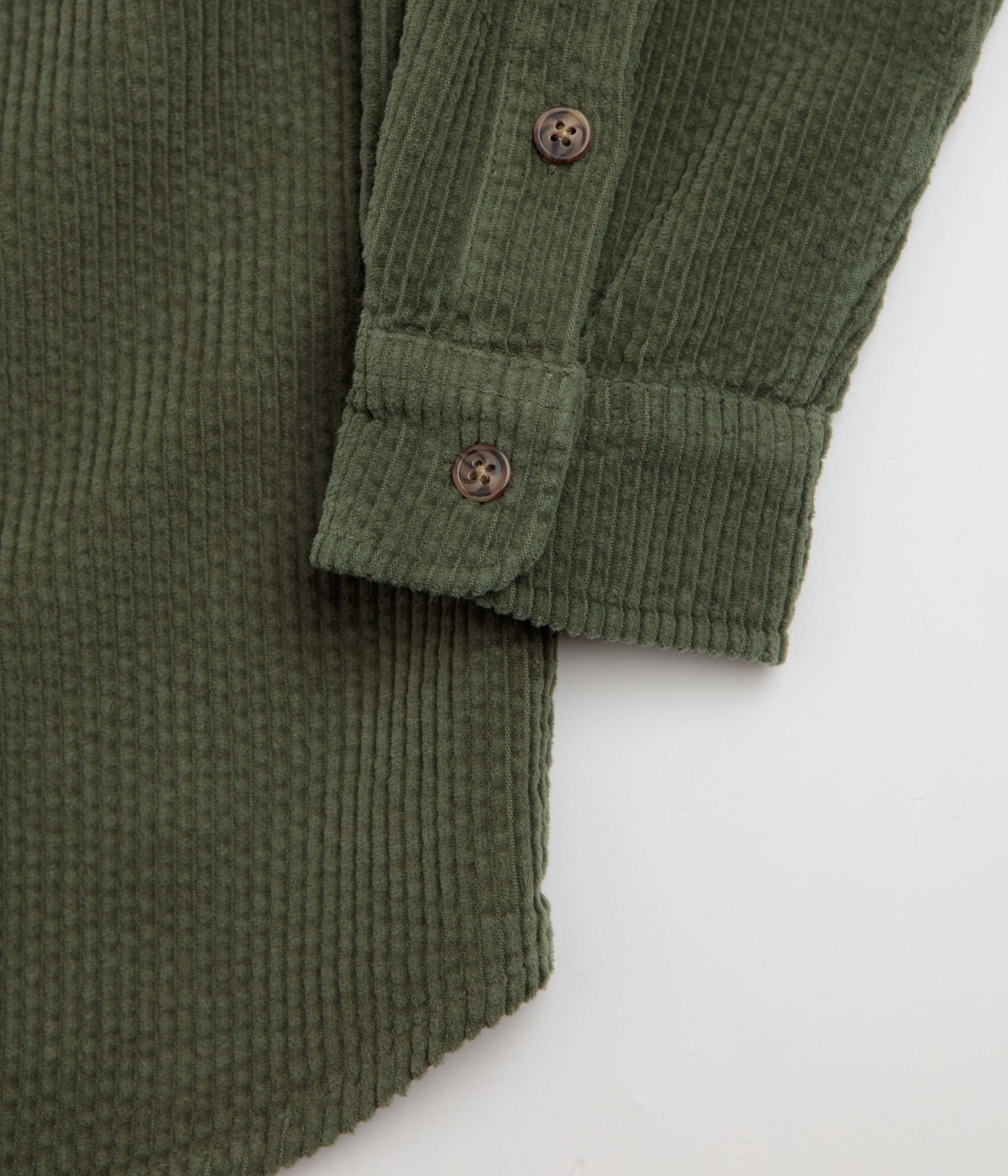 Mollusk Thurston Shirt - Rover Green Corduroy