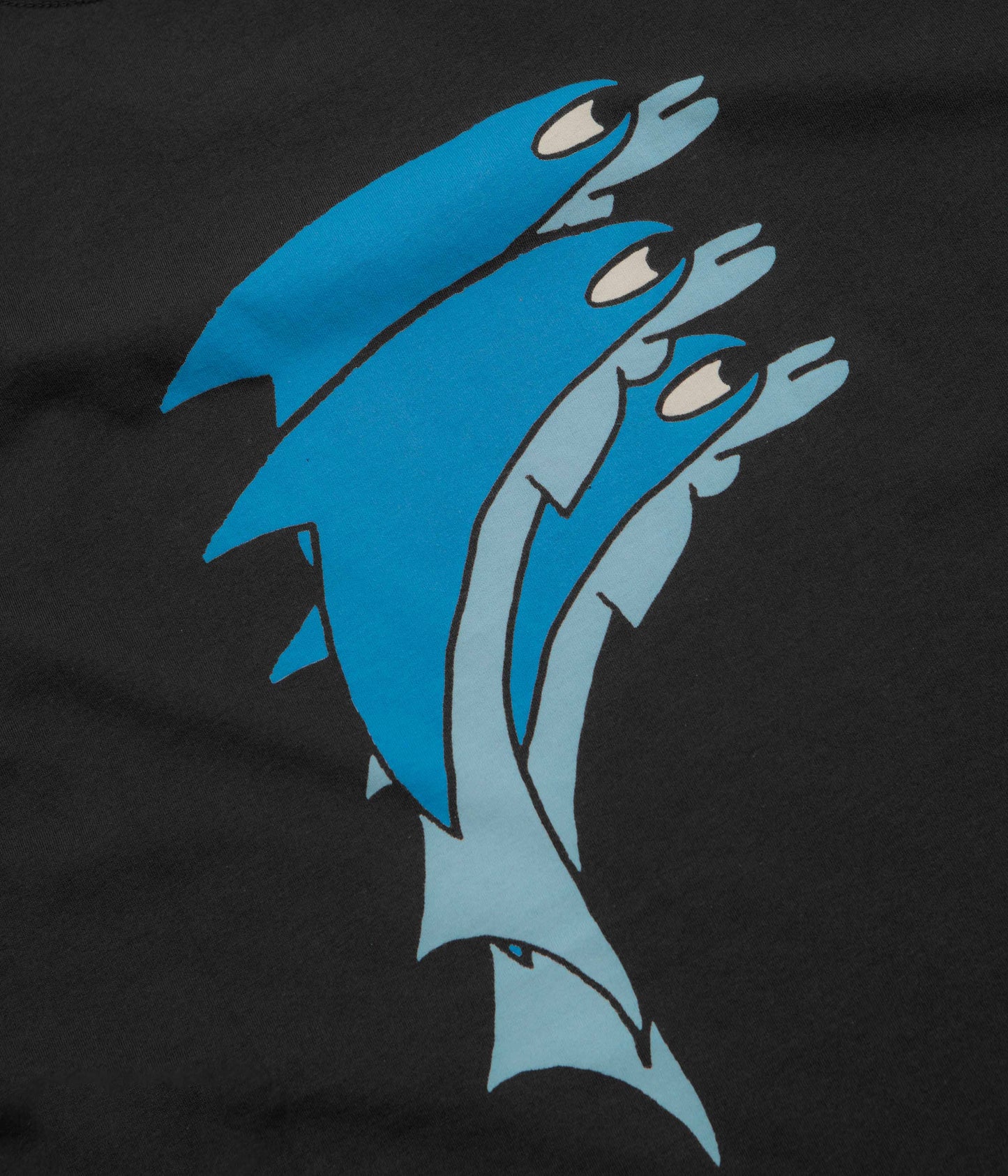 Mollusk Triple Dolphin T-Shirt - True Black