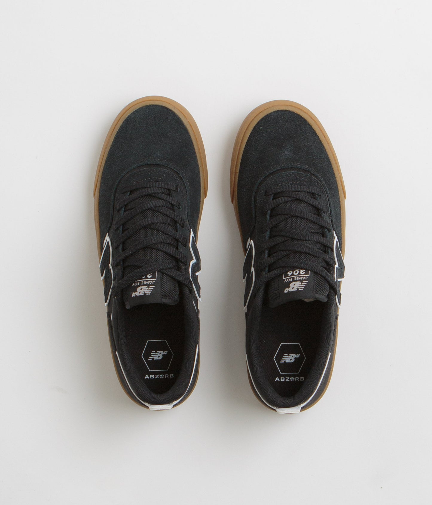 New Balance Numeric 306 Jamie Foy Shoes - Black / Gum / White