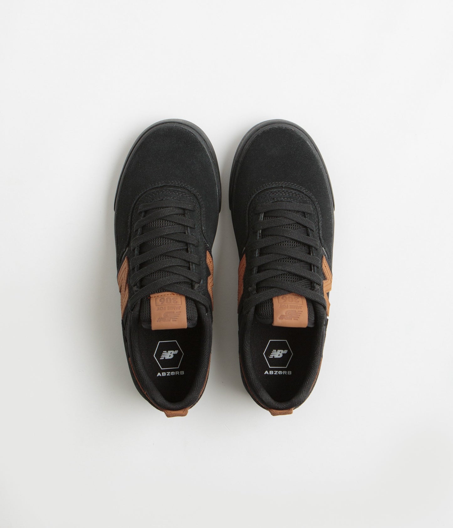 New Balance Numeric 306 Jamie Foy Shoes - Black / Orange / Black