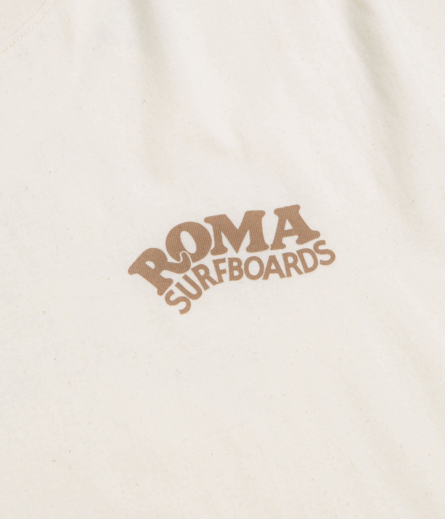Roma Surfboards T-Shirt - Raw / Brown