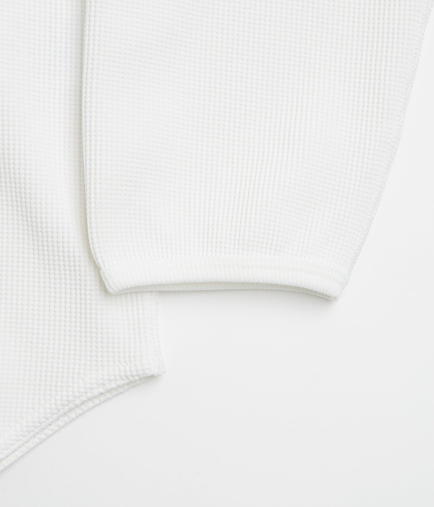 Snow Peak Dry Waffle Long Sleeve T-Shirt - Off White