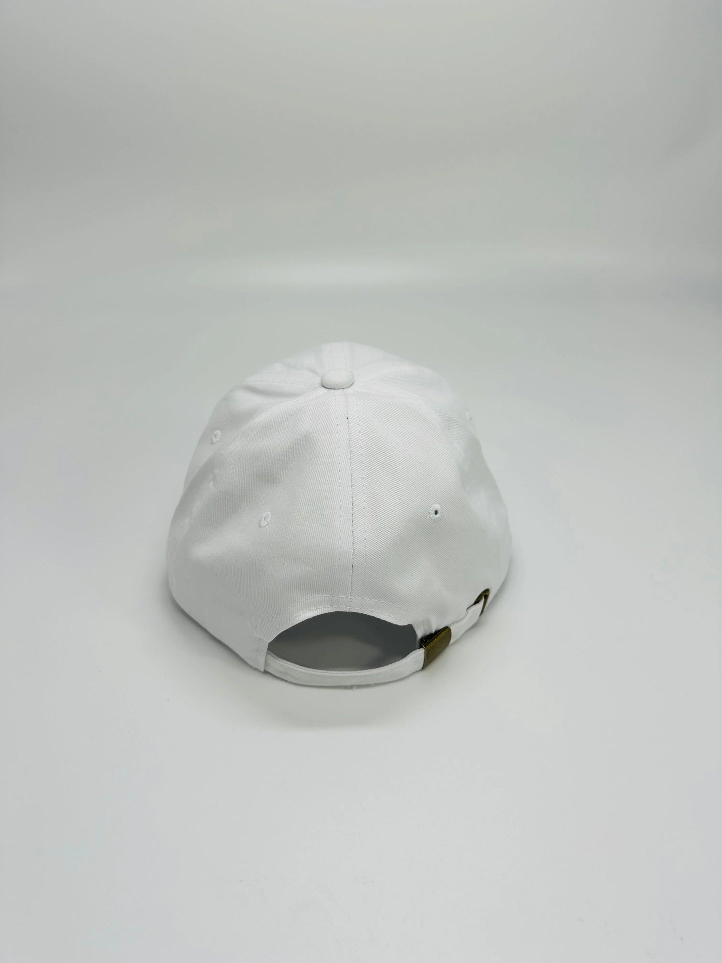 White Baseball Cap with Gold Embroidery – Urban Elite