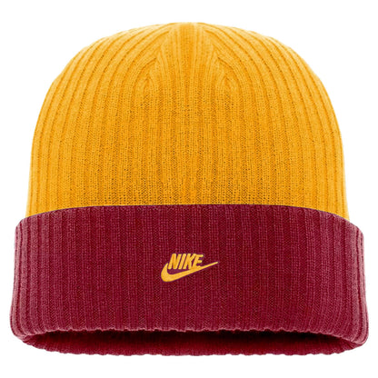 Nike Vault Seminole Logo Peak Utility Cuffed Beanie - Crimson/Gold