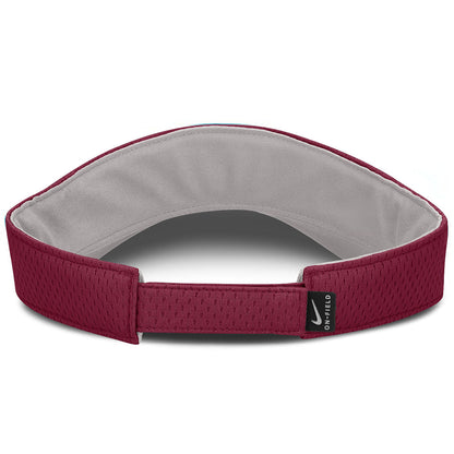 Nike Spear/Interlocking FS Logo Adjustable Softball Ace Visor - Garnet