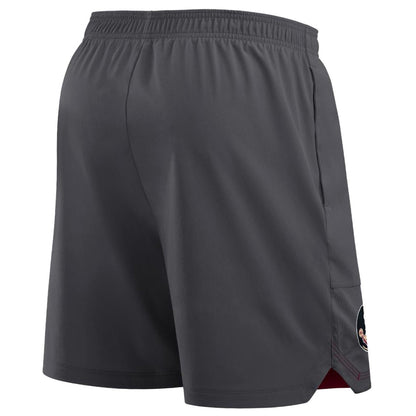 Nike Men's Seminole Logo Dri-fit Woven Sideline Short - Anthracite