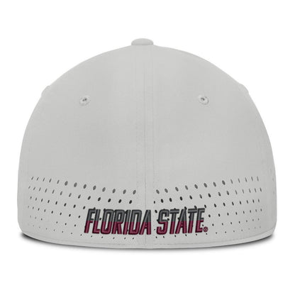 Nike Men's Seminole Logo Dri-fit Club Practice Aerobill Swoosh Flex Hat - Grey