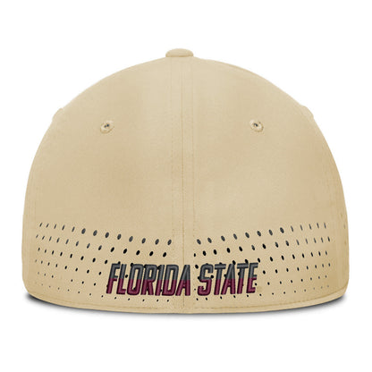 Nike Men's Seminole Logo Dri-fit Club Practice Aerobill Swoosh Flex Hat - Gold