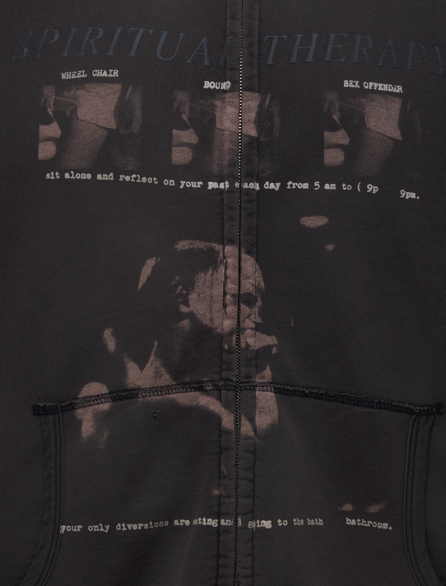 SPIRITUAL THERAPY ZIP UP HOODIE