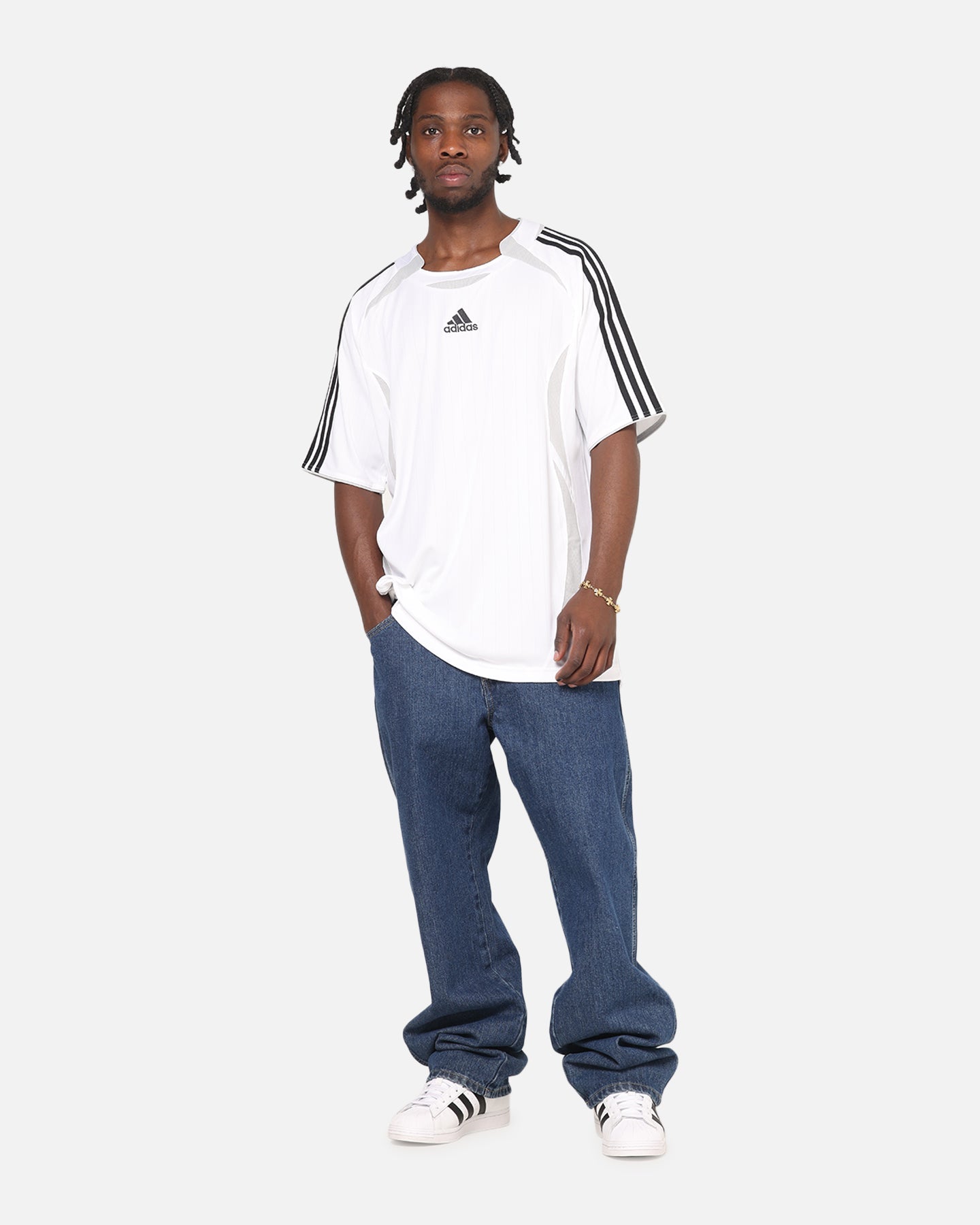 Adidas Teamgeist T-Shirt White/Black