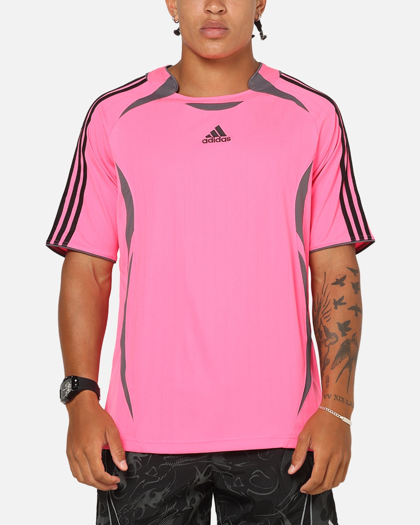 Adidas Teamgeist T-Shirt Black/Lucid Pink