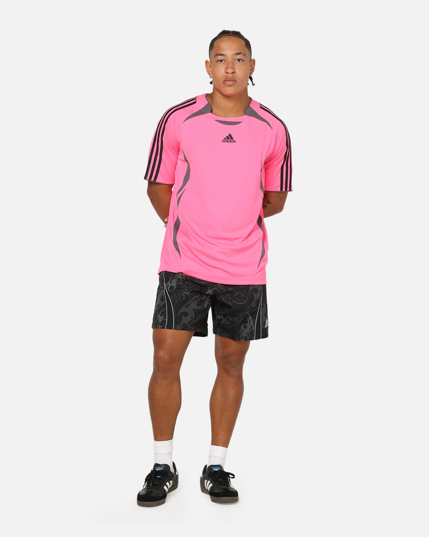 Adidas Teamgeist T-Shirt Black/Lucid Pink