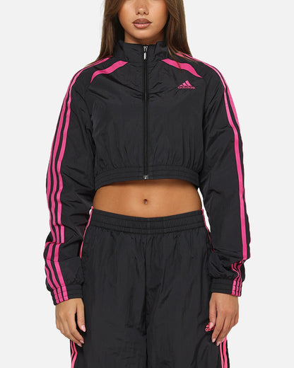 Adidas Women's Teamgeist Track Top Jacket Black/Pink