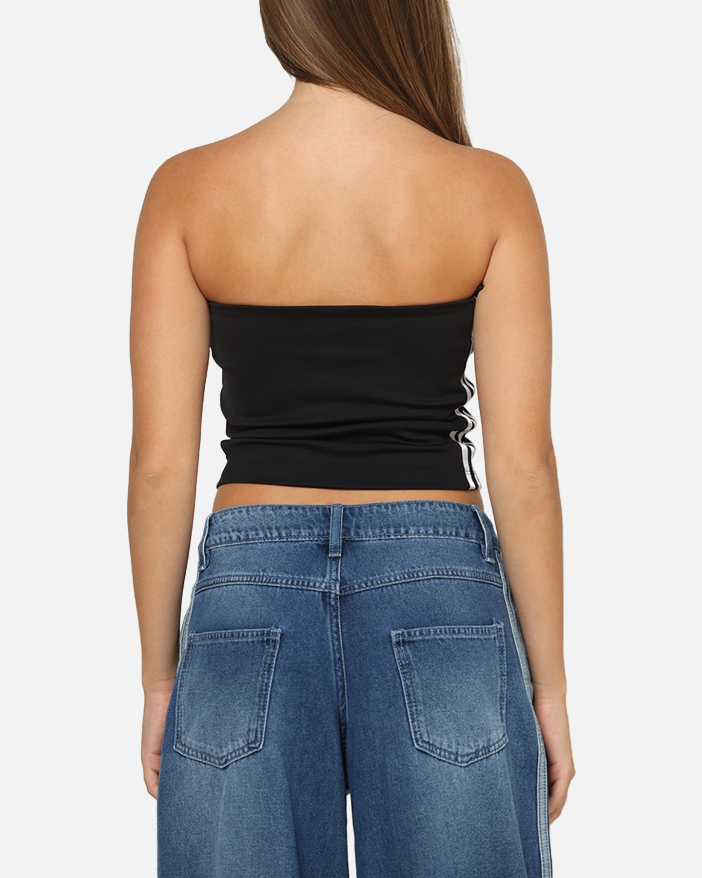 Adidas Women's 3-Stripes Tube Top Black/White