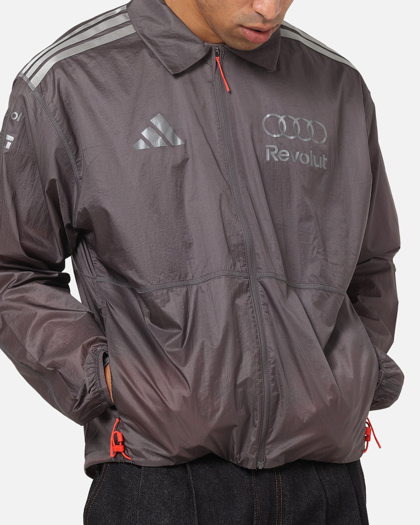 Adidas Audi Revolut F1 Team Driver Paddock Jacket Grey