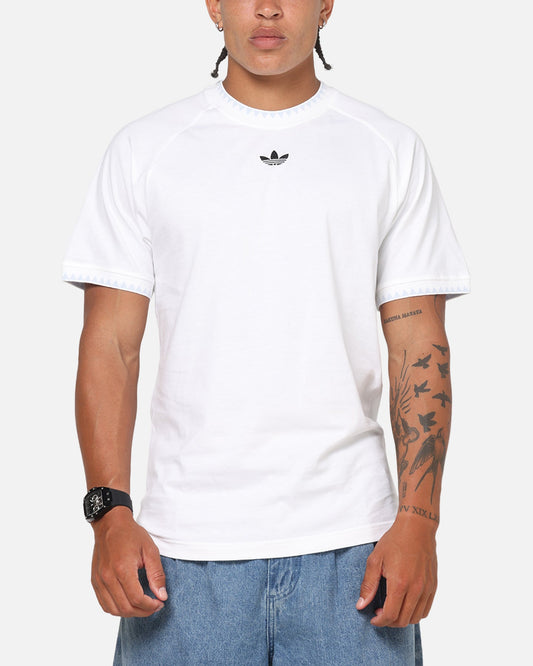 Adidas Chest Stripes Engineered T-Shirt White