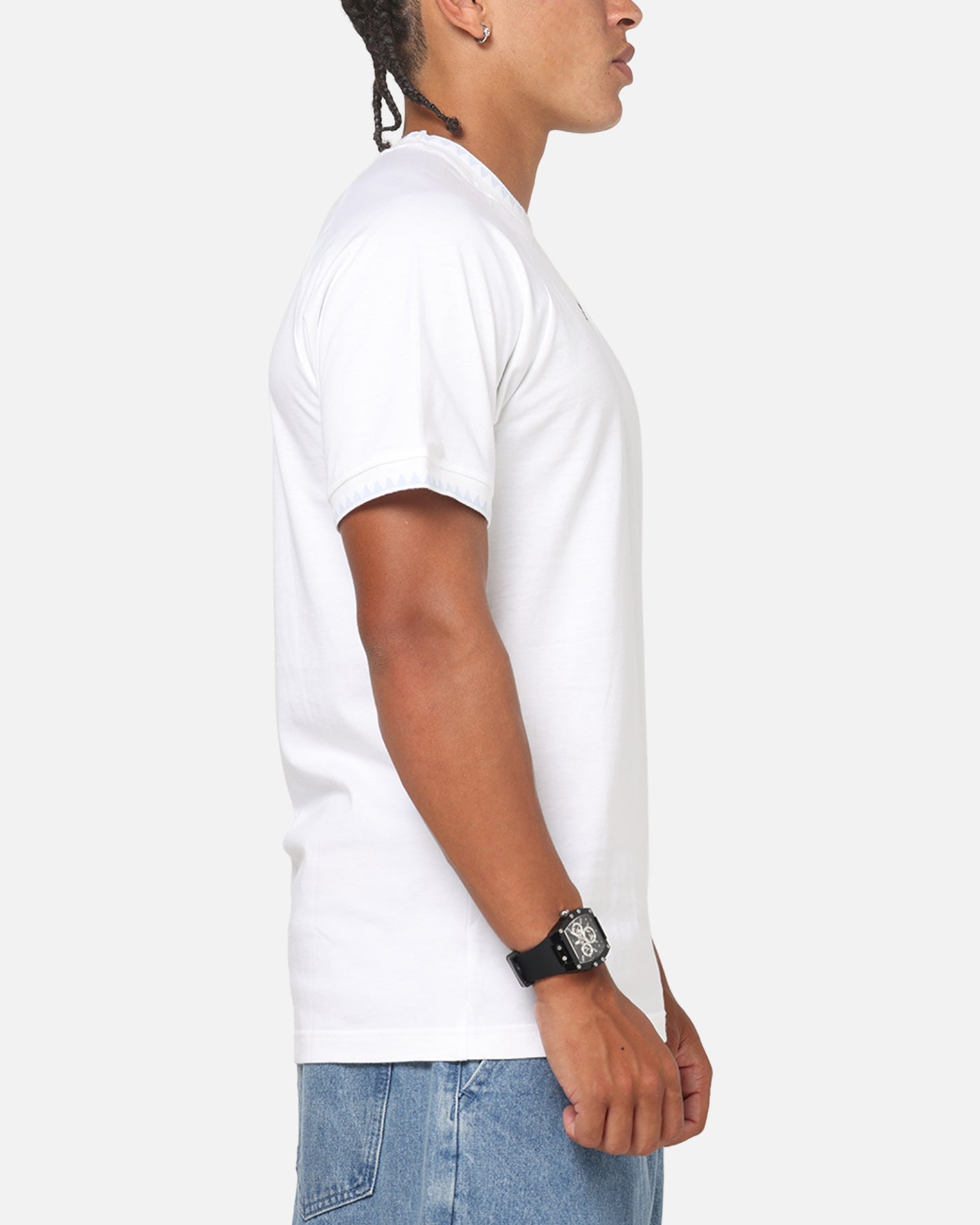 Adidas Chest Stripes Engineered T-Shirt White