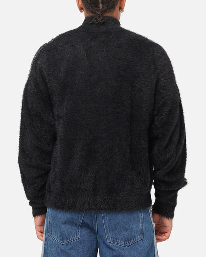 Adidas Faux Mohair Classic Track Top Black/Off White