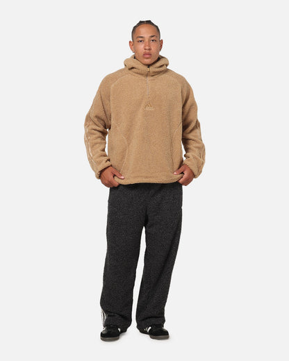 Adidas Fleece Teamgeist 1/4 Zip Hoodie Cardboard