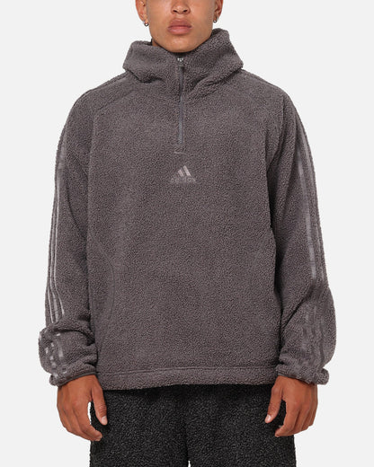 Adidas Fleece Teamgeist 1/4 Zip Hoodie Black