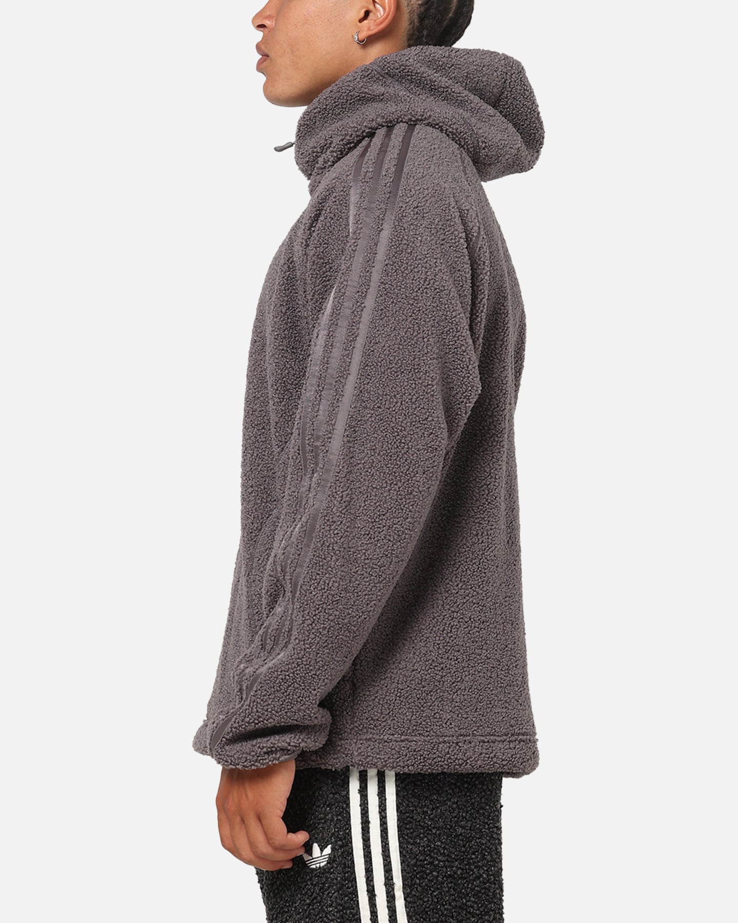 Adidas Fleece Teamgeist 1/4 Zip Hoodie Black