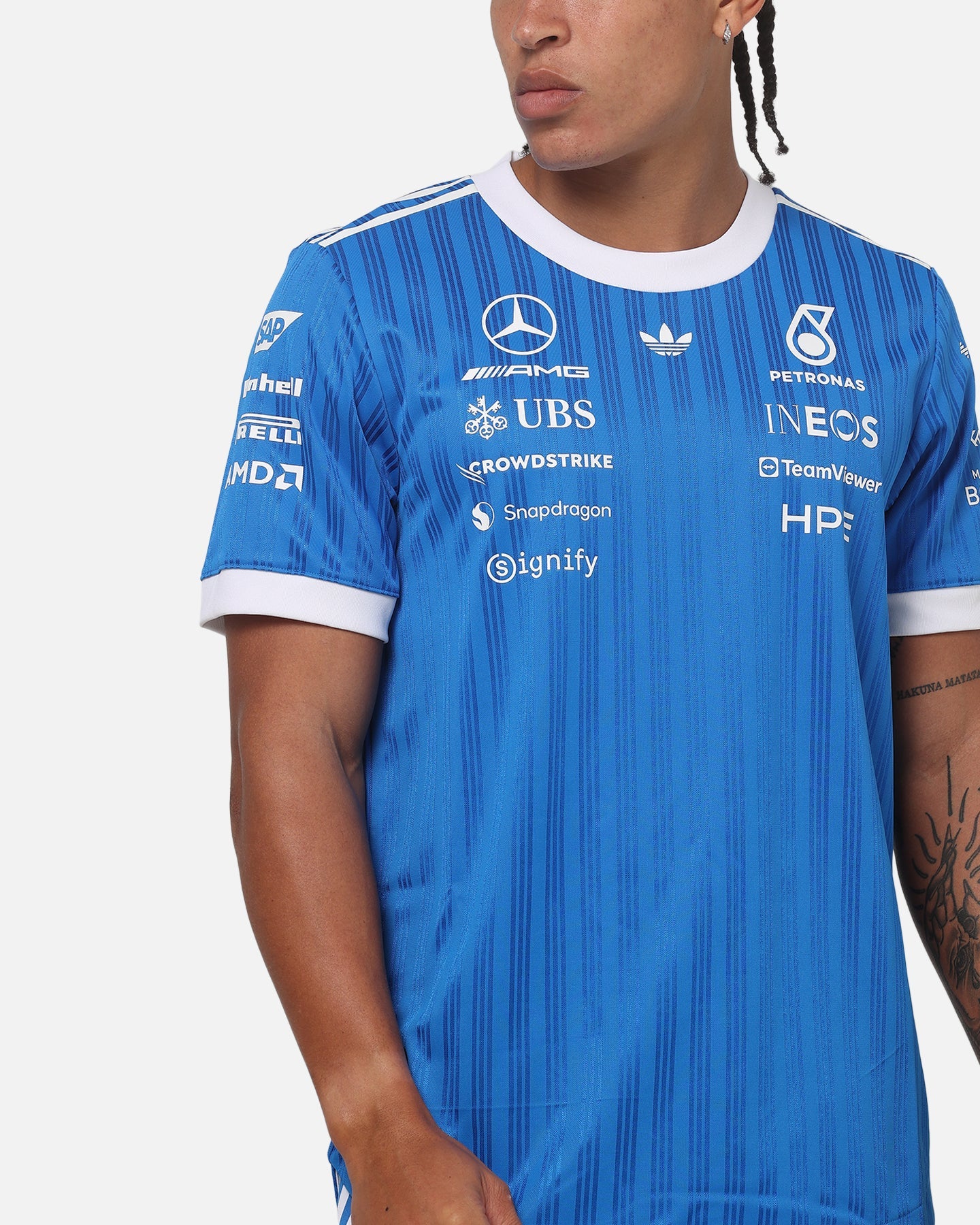 Adidas Mercedes-AMG Petronas Formula 1 Drivers T-Shirt Blue