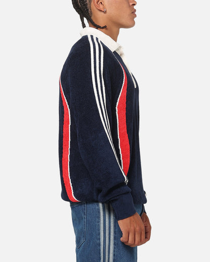 Adidas Retro Remix Teamgeist Long Sleeve Polo Night Indigo
