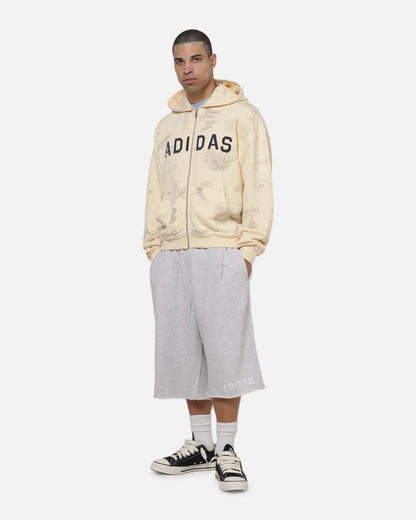 Adidas Originals AOA Full Zip Hoodie Warm Vanilla