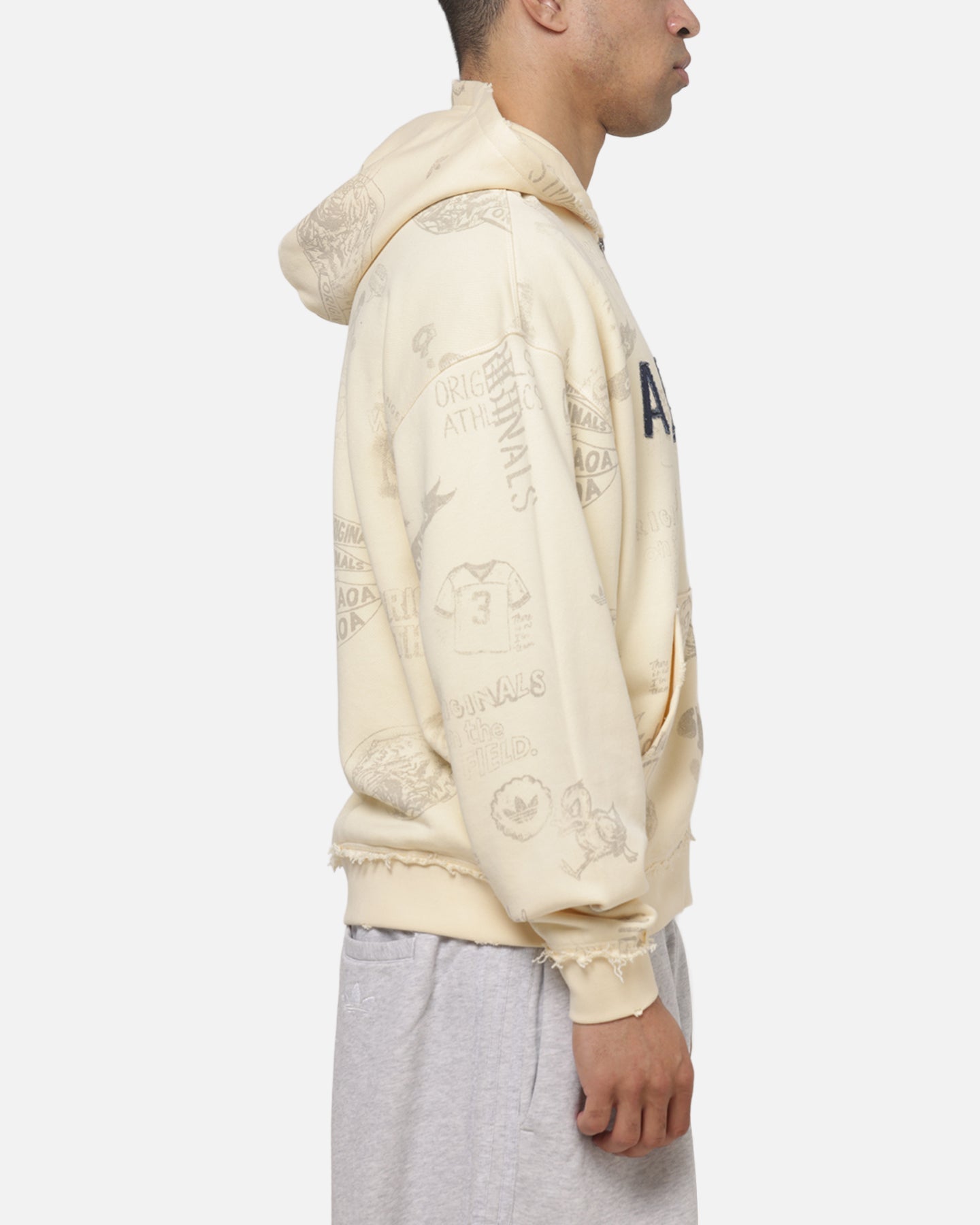Adidas Originals AOA Full Zip Hoodie Warm Vanilla