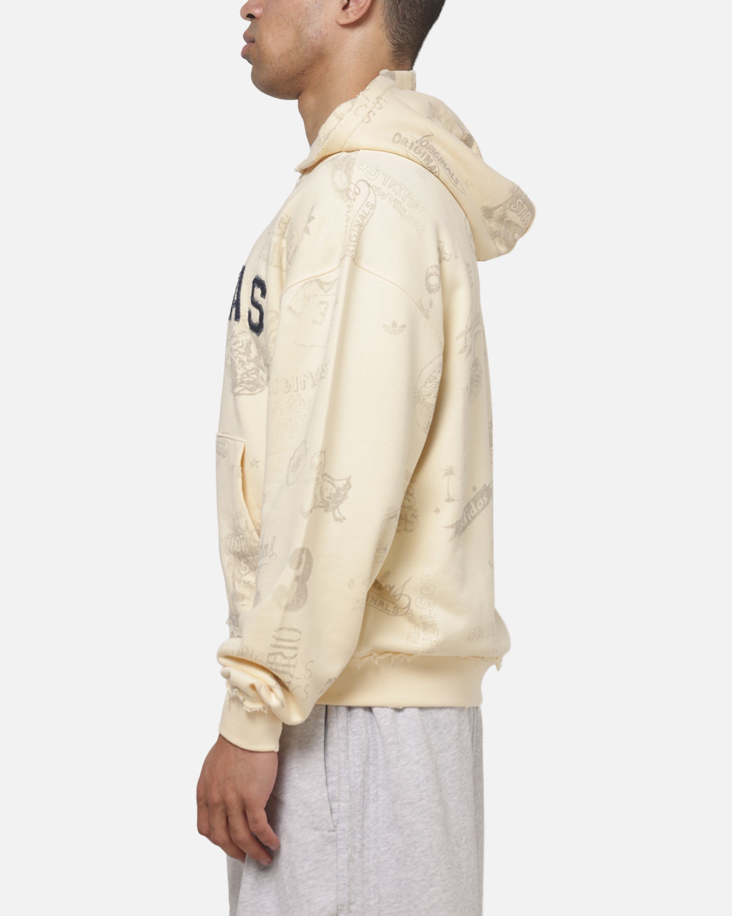 Adidas Originals AOA Full Zip Hoodie Warm Vanilla