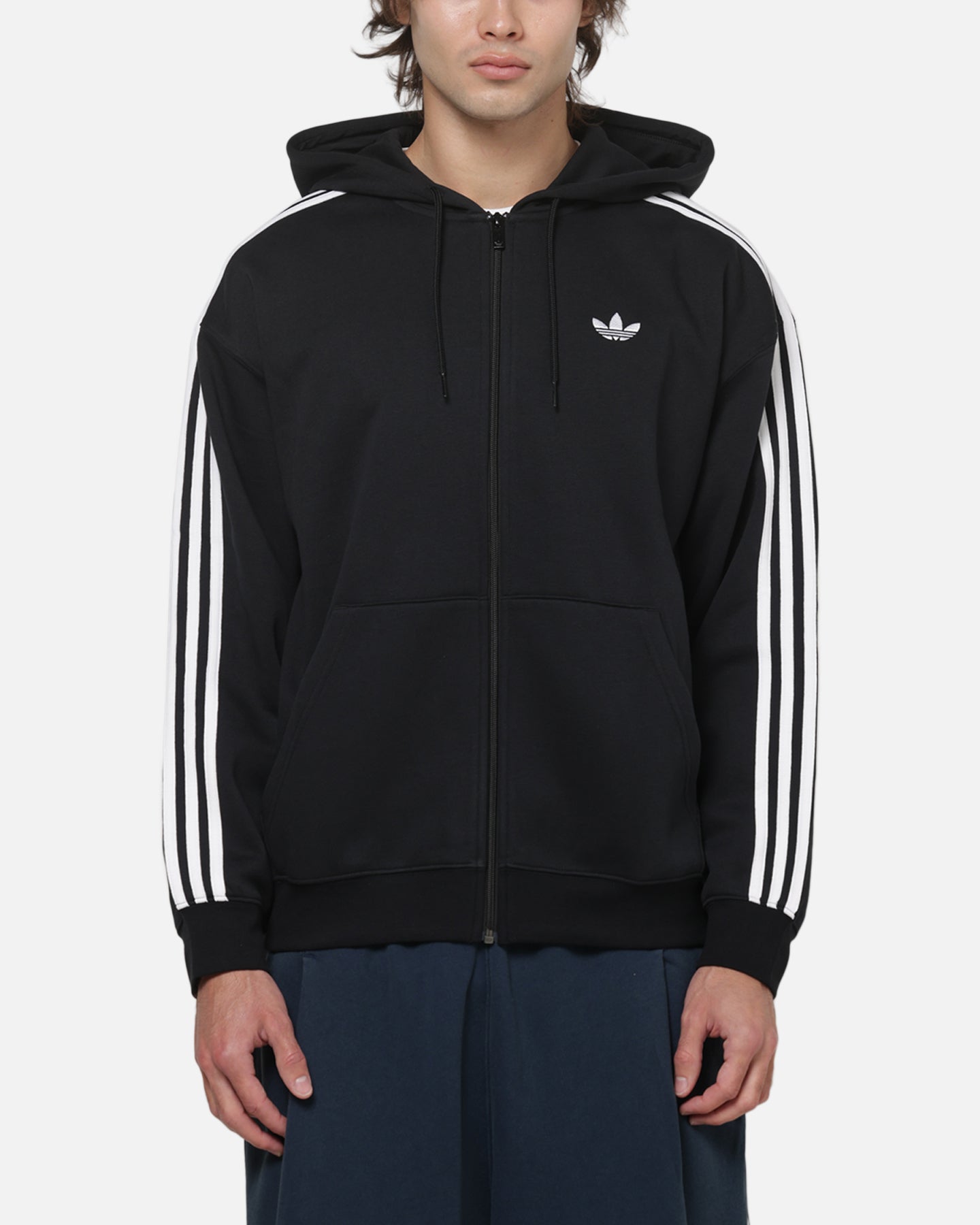 Adidas Baggy Full Zip Hoodie Black