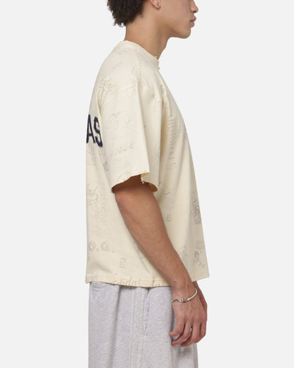 Adidas Vintage All Over Print T-Shirt Night Indigo