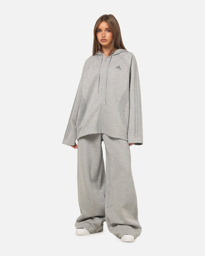Adidas Women's Teamgeist Rhinestone Track Top Grey Marle