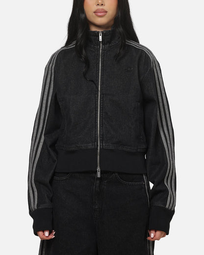 Adidas Women's Firebird Denim Track Jacket True Black